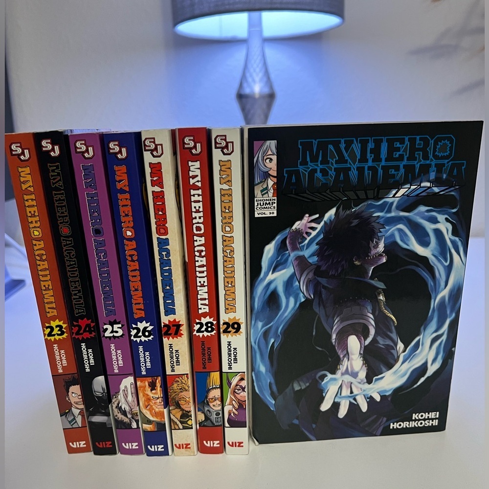 My hero, academia anime set volumes 23 through 35 excellent condition